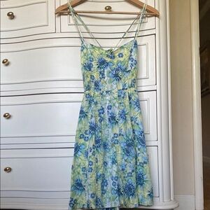 Free People Floral Spaghetti Strap Dress
